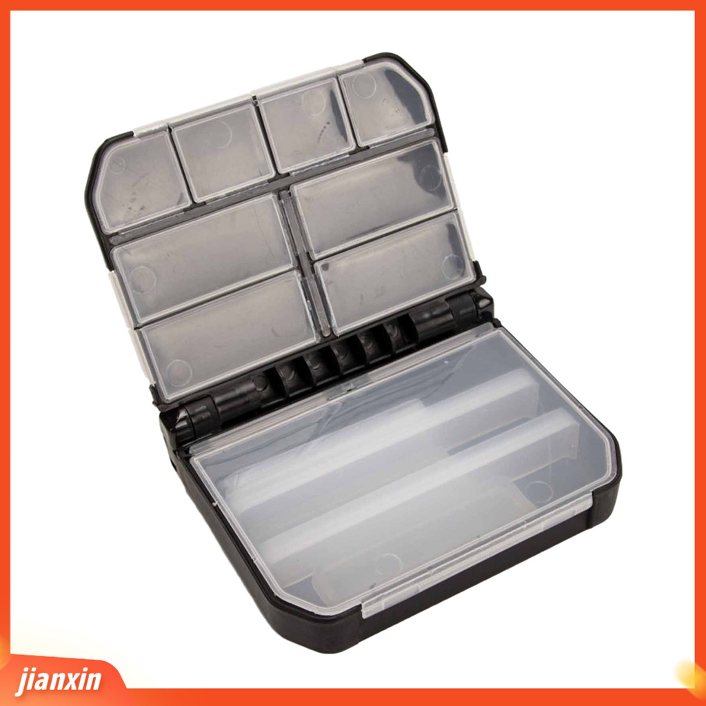 (In Stock) Fishing Tackle Box Kapasitas Besar Multi-Kompartemen Tahan Debu Ukuran Kompak Tepi Halus Penyimpanan Barang ABS Hook Lure Umpan Kotak Wadah Alat Pancing Perlengkapan Memancing