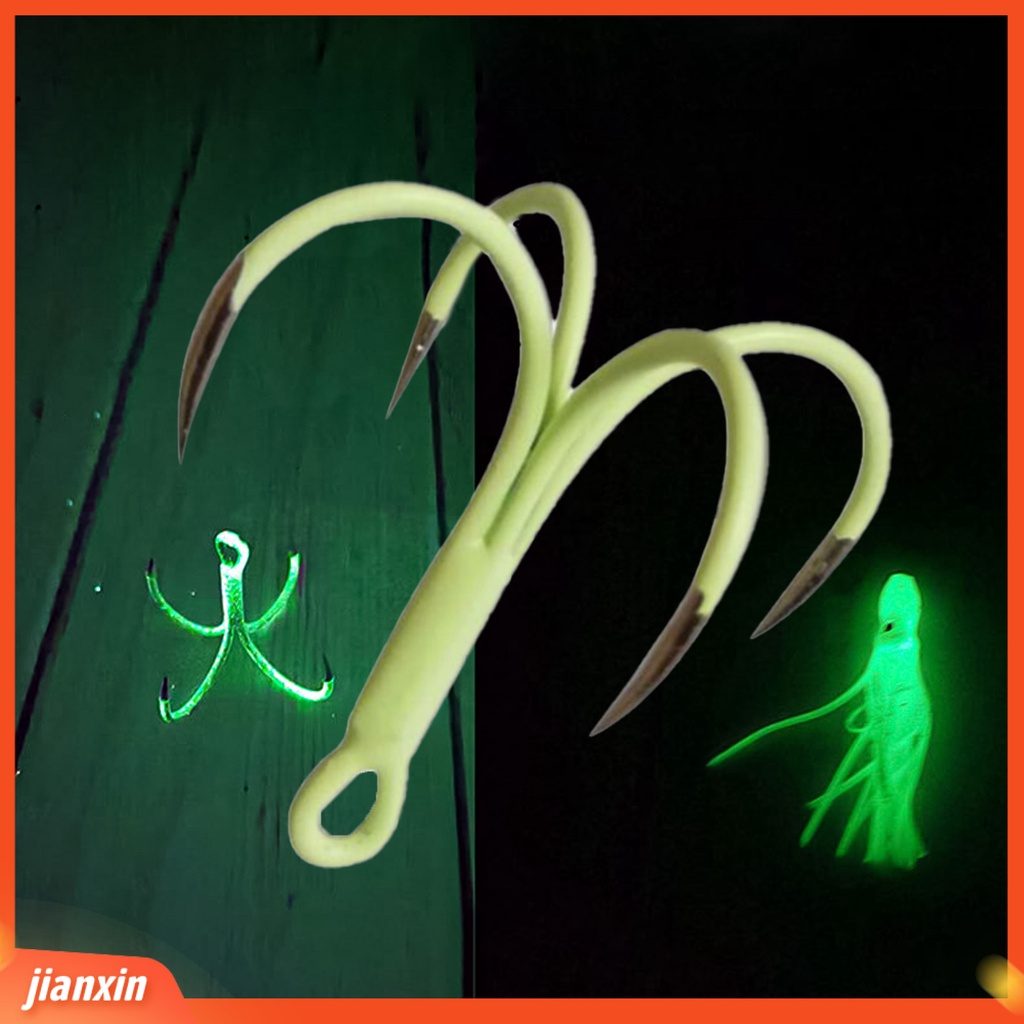 (In Stock) 2Pcs/Set Luminous 4kait Tajam Bentuk Gurita Umpan Pancing Buatan Aksesoris Memancing Untuk Pecinta Memancing