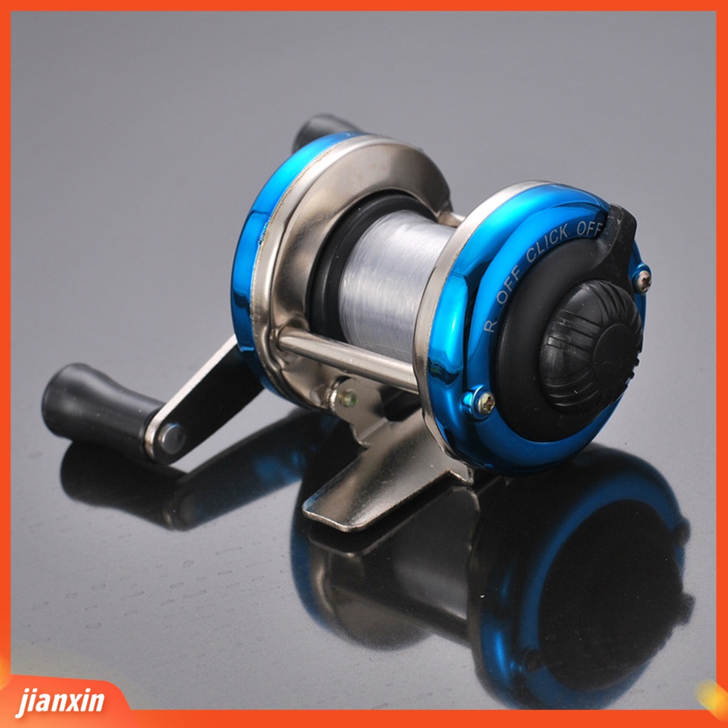 (In Stock) 3.0:1 Portable Baitcasting Kiri Kanan Ice Fishing Wheel Reel Alat Pancing Ikan