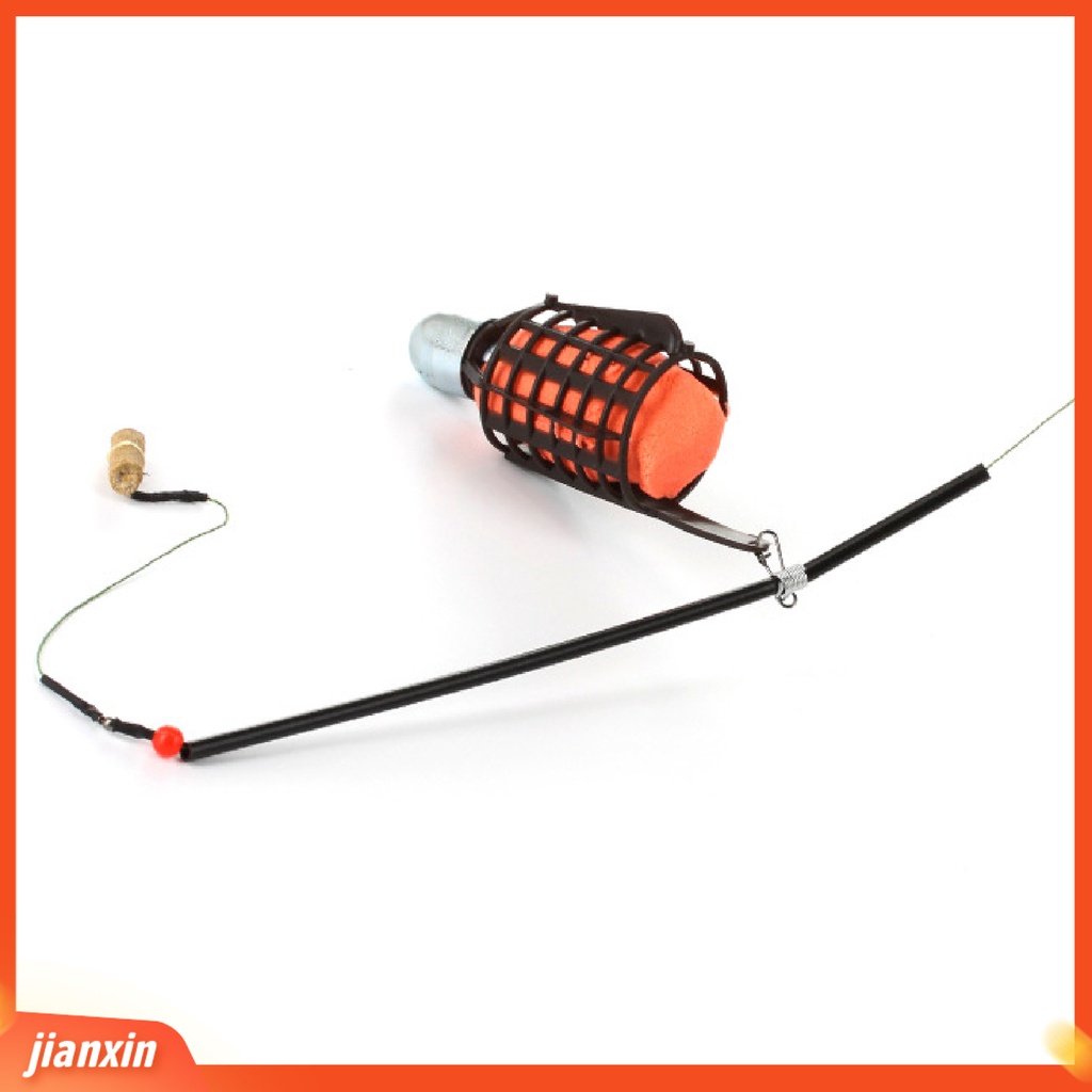 (In Stock) Umpan Ikan Feeder Portable Tahan Aus Metal Fishing Lure Cage Dengan Kait Garis Untuk Pecinta Memancing