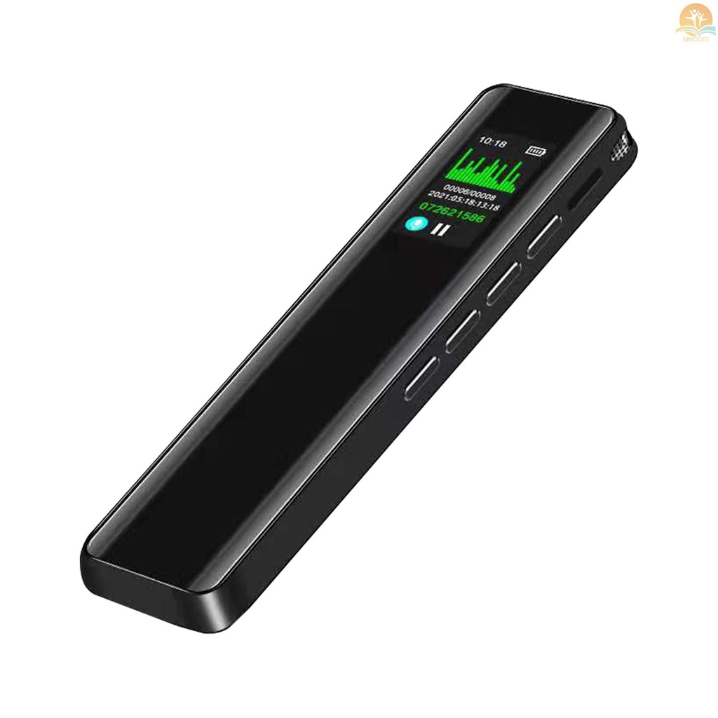 In Stock 8GB Perekam Suara Digital Voice Activated Recorder Dictaphone MP3 Player 3072KBPS Perekam HD Perekam Kebisingan Pengurang Kebisingan Rekaman Fungsi Password Kondensor Ganda Microphon
