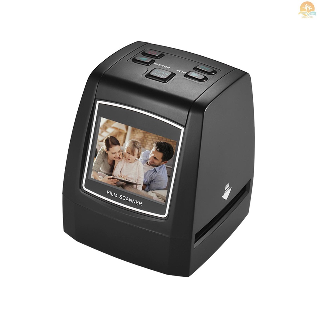 In Stock High-Resolution 14MP /22MP Film Scanner Perubah 35mm 135mm 126mm 110mm 8mm Color Monochrome Slide Film Negatif Menjadi Gambar Digital Dengan LCD Build-in Editing 2.4&quot; Softwa