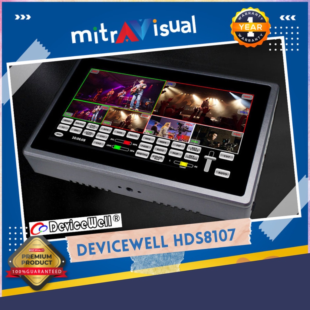 DEVICEWELL HDS8107 Touch Screen 4 HDMI Chroma Capture