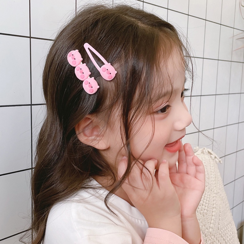 Lucu Kartun Babi Jepit Rambut Musim Panas Baru Bb Klip Perempuan Rambut Rusak Sisi Berkelas Bulang Rambut Klip Aksesoris Rambut