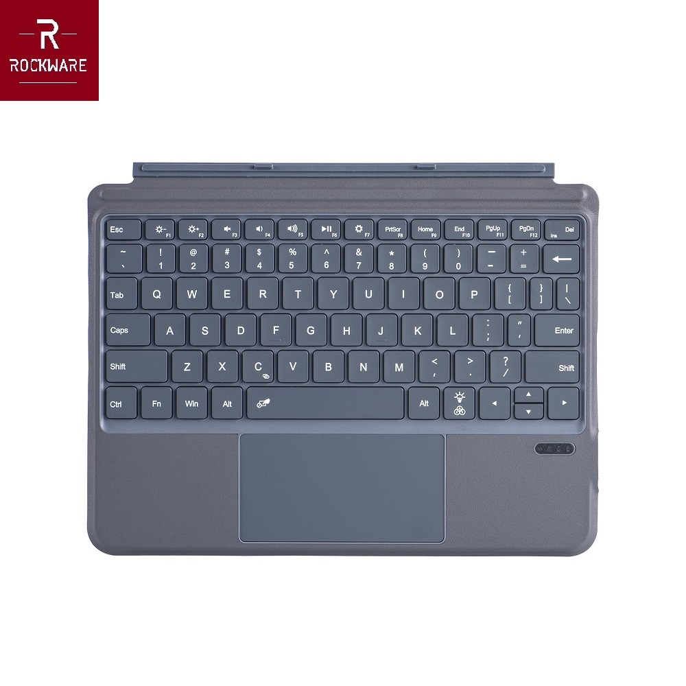 AKN88 - ROCKWARE RW-2087D - Bluetooth Backlight Keyboard for Surface Go 1-2-3