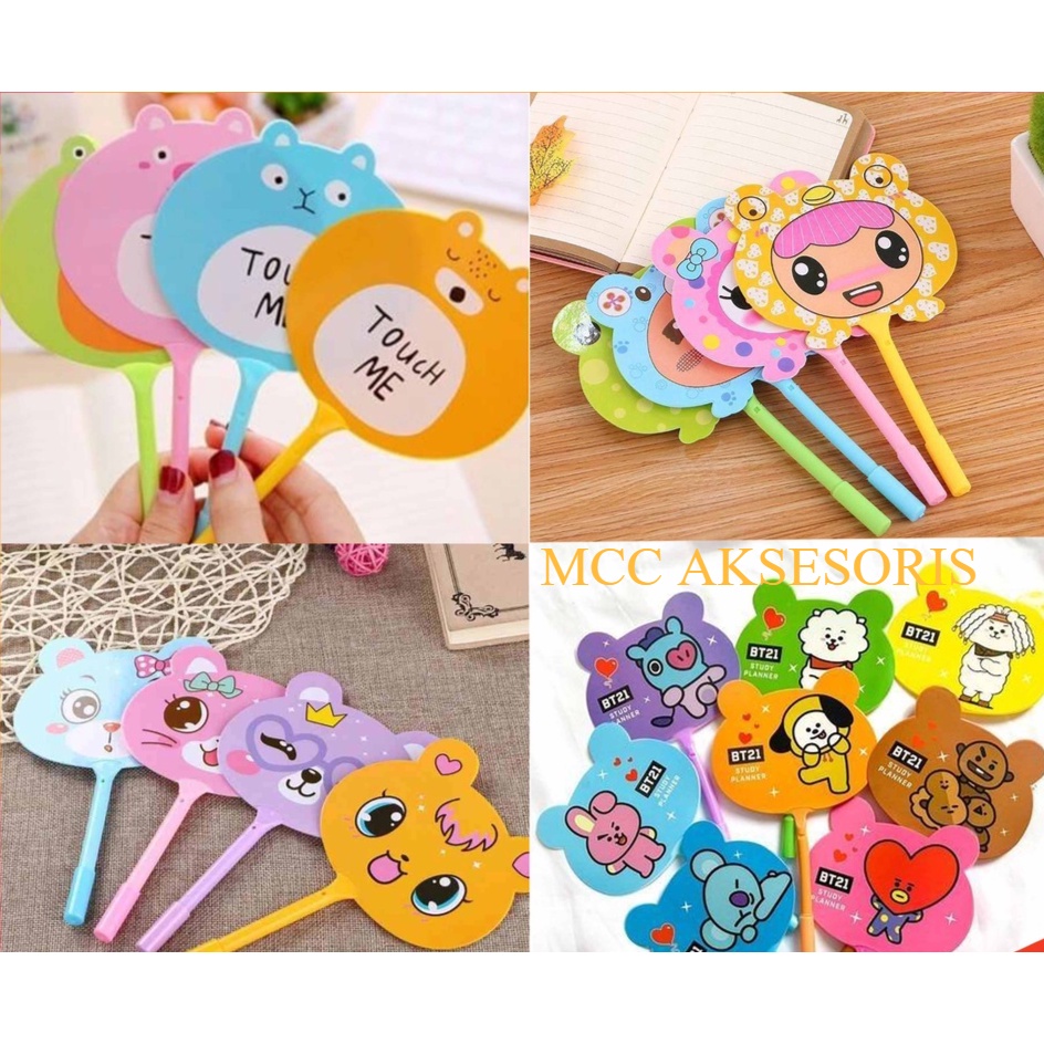 

MCC Pena Kipas Karakter BTS Animal Buah Pulpen Kipas Karakter / Pena Karakter Lucu Murah COD U09