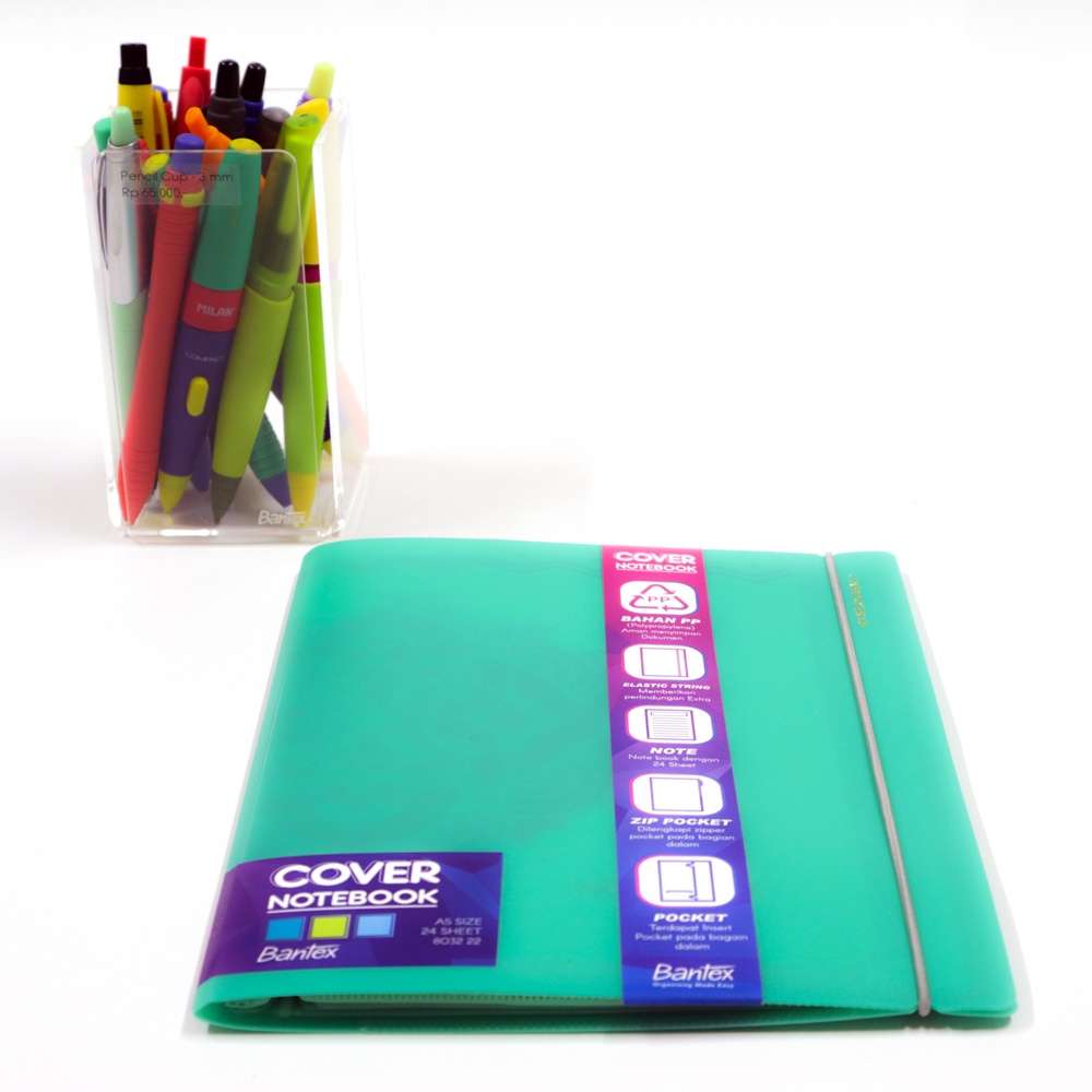 

[Artomas] Bantex Notebook A5 With String Turquoise - 8032 22