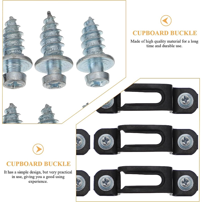 Konektor Lemari Invisible 2in1/Recessed Screw Fastener/Braket Furniture Rakitan Engsel Lemari Metal Woodworking/Pengikat Sekrup Invisible Lemari Kabinet Rumah/