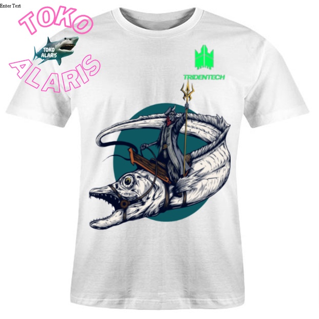 Kaos  T shirt Unisex Nyaman Adem 100% Cotton Combed Tridentech Speed Demon - Baju Kaos Pria & Wanita