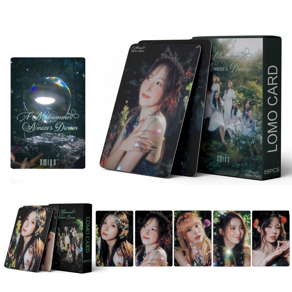 55pcs /box NMIXX Photocards A Midsummer Nmixx's Dream Album Kartu Lomo Kpop Postcards