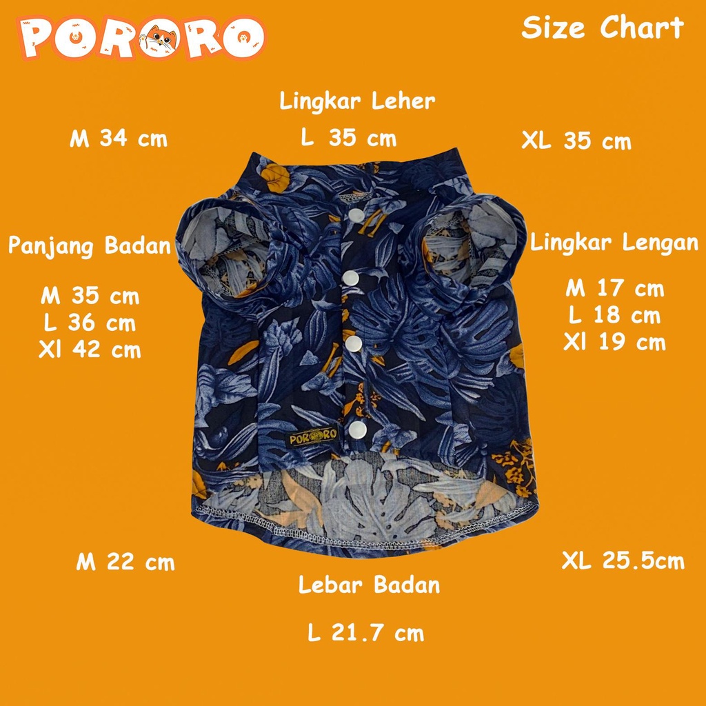 PORORO - Baju Kucing - Kemeja Hawai