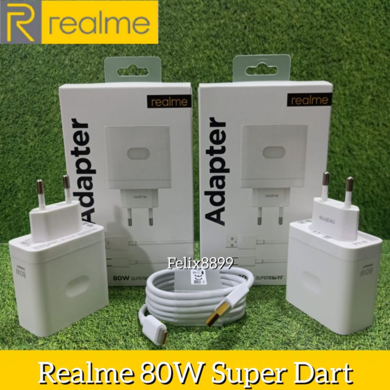Charger Realme GT Neo 3 GT Neo 3T Original 80W Super Dart Vooc Type C