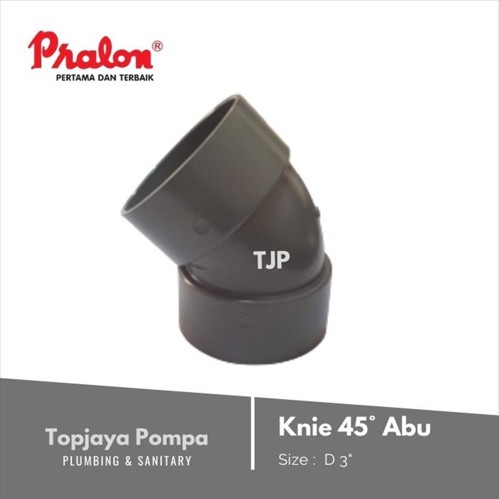 KNIE / ELBOW 45° PVC D PRALON 3&quot;