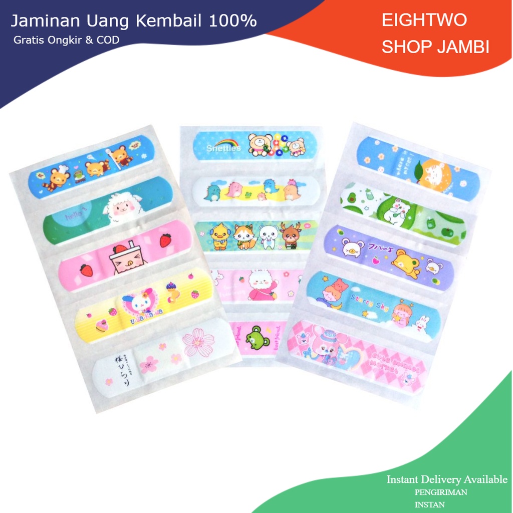 Hansaplast Plaster Anak &amp; Dewasa Band Aid Waterproof Motif Karakter Lucu Penutup Pembalut Luka Tahan Air Gambar Lucu