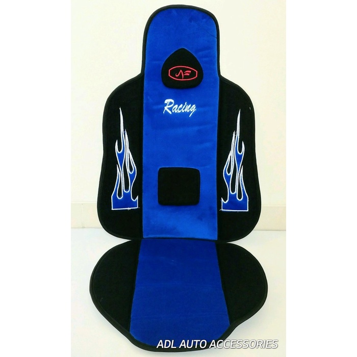 sandaran jok mobil racing biru