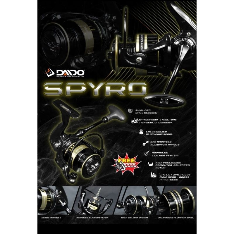 Reel daido spyro pilihan  4000 6000 power handel