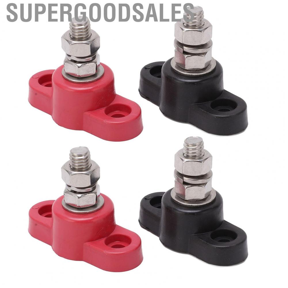 Supergoodsales 4Pcs  Terminal Blocks 12V 24V Power Stud Distribution Junction