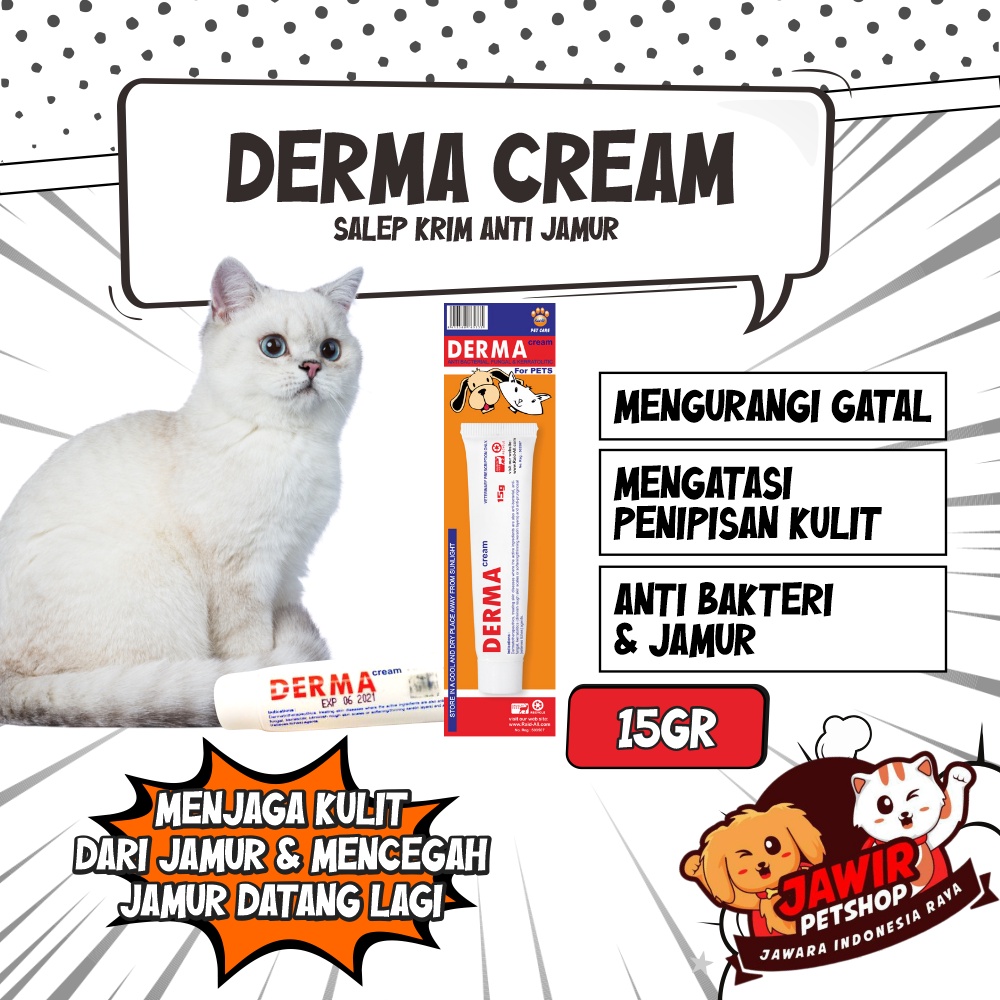 Raid All DERMA CREAM obat salep krim anti jamur penghilang fungal kucing dewasa adult anak kitten ga