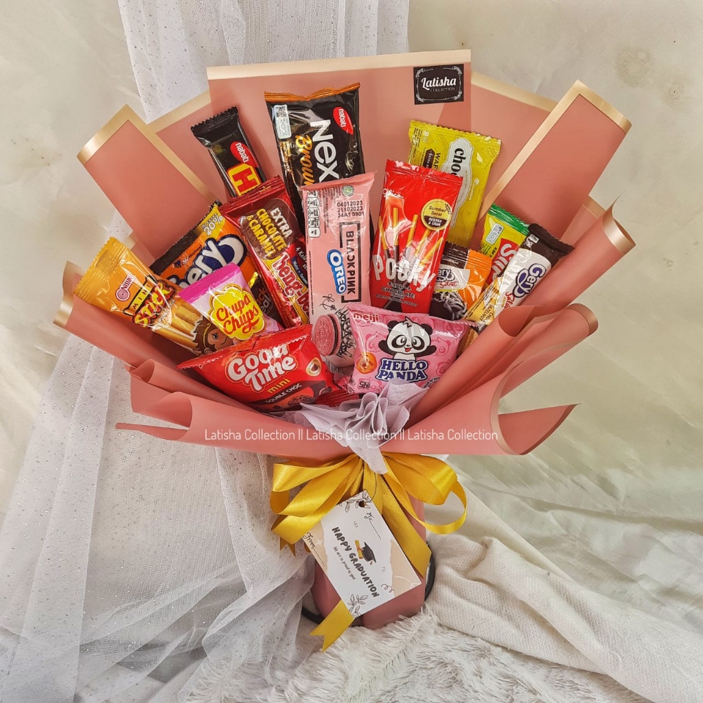 

Buket Snack Jajan Premium Hadiah Kado Wisuda Ulang Tahun Khitanan