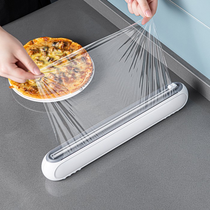 

Plastic Wrap Baking paper Box keeper and cutter / kotak pemotong/ dispenser wrapping/dispenser plastik wrap