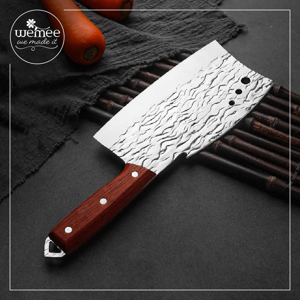 [Tebal 2 mm] Pisau Dapur Pemotong Daging & Tulang Multifungsi - Pisau Stainless Steel Mata Pisau Gan