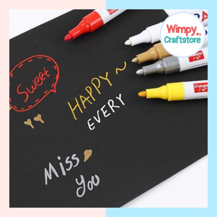 

Pen Marker Warna Spidol Permanent Marker Pewarna Stamp Resin Kaca - Biru