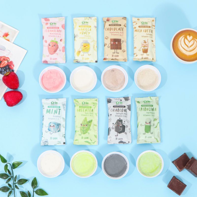 WILLO - [BPOM] Travel Size Masker Wajah Organik By Fleo 10Gr / Masker Organik Fleo 10Gram / Masker W