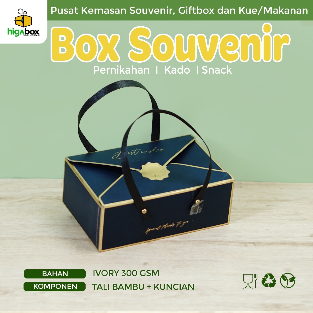 

[2pcs] BOX SOUVENIR Wedding 21 x 14 x 8 Cm, KOTAK stamp hadiah | BA01