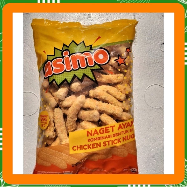 

ASIMO NAGET AYAM STIK 1KG, CHIKEN NUGGET STICK Best Seller