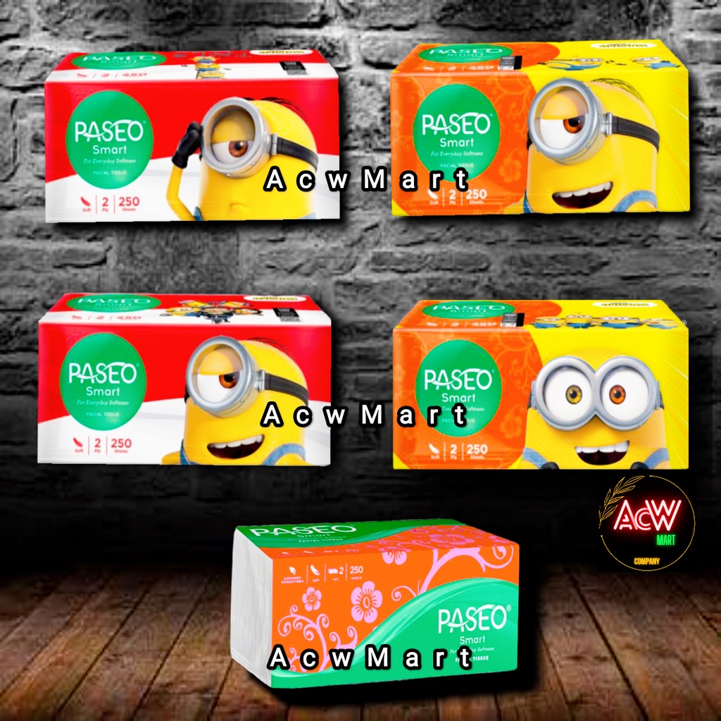 acwmart2 Paseo Smart 250 Sheet  Facial  Tissu tissue tisu AcwMart surabaya murah promo