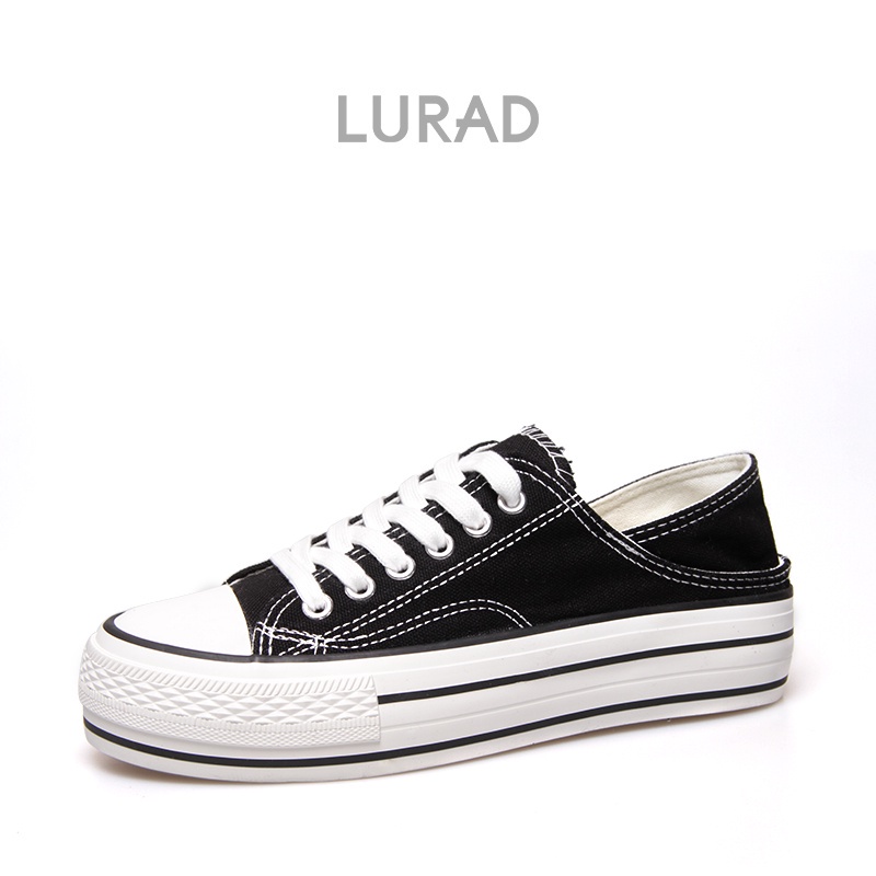 LURAD Sepatu Wanita Kanvas Sneakers Chic Kekinian Sepatu Sneakers Wanita Canvas Classic 8829