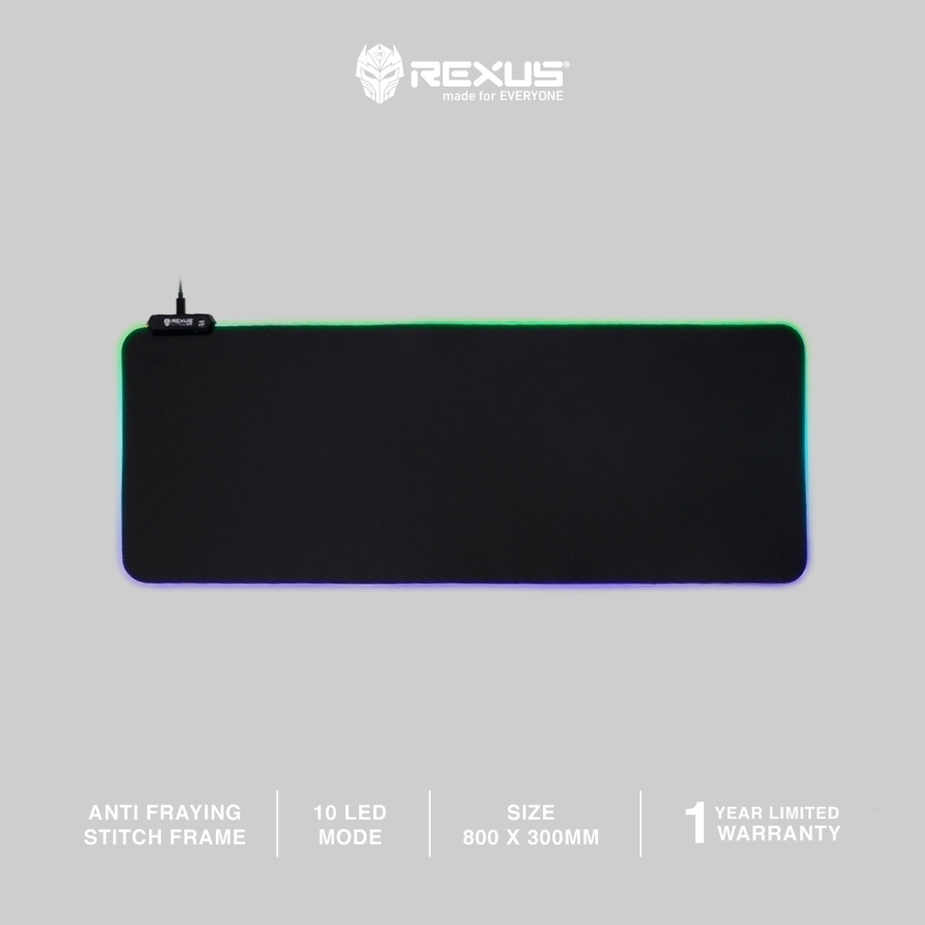 Rexus Mousepad Gaming RGB Kvlar TR3 Speed XL / Kvlar TR3