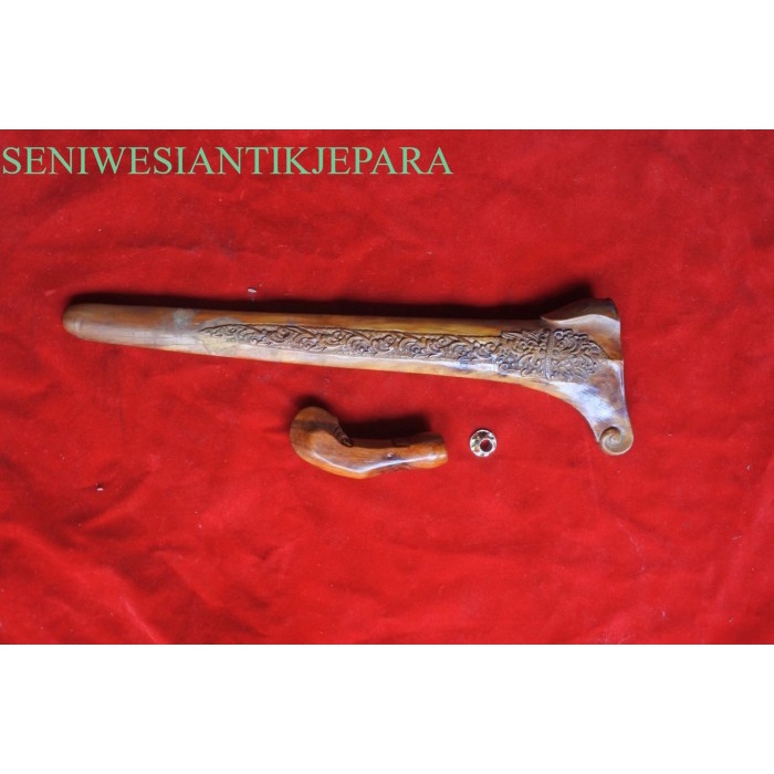 warangka keris sandang walikat ukir kayu sawo wingit boss
