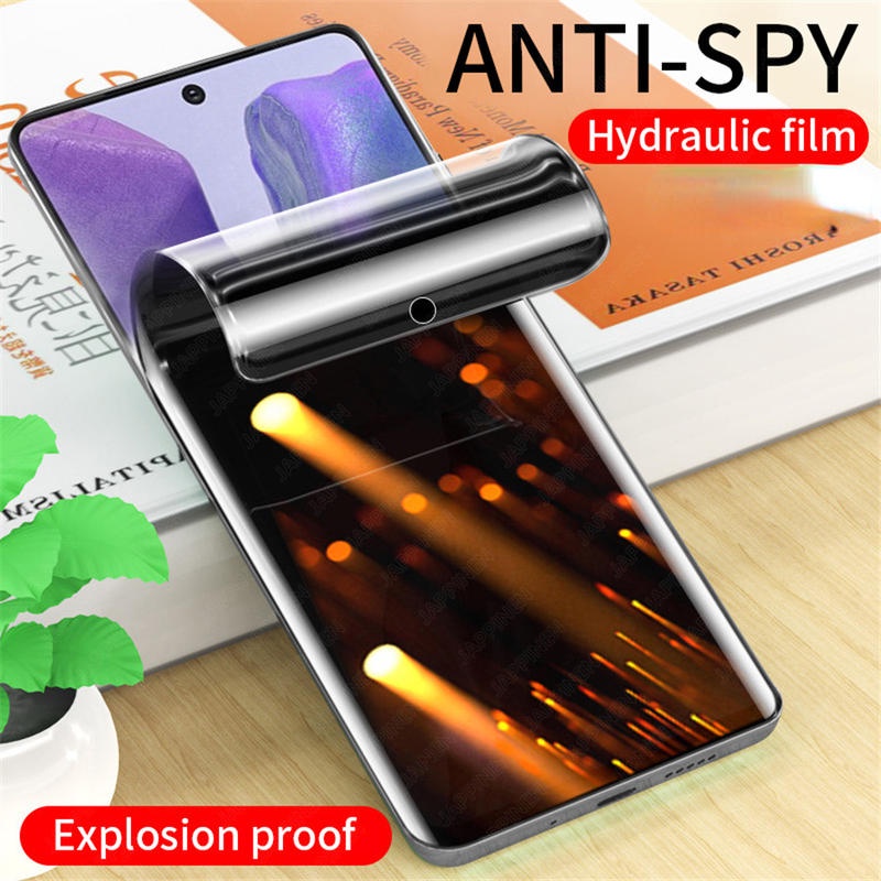 Film Hydrogel Anti Spy Untuk Redmi Note12 11 11E 10 9 8 7 Pro Plus 9S 11S Pelindung Layar Privasi Untuk Redmi 10 12C 9 9A 9C 9T 10A A1 Plus K60 K40 K30 K20 Pro K50 Ultra Not Gelas Kaca