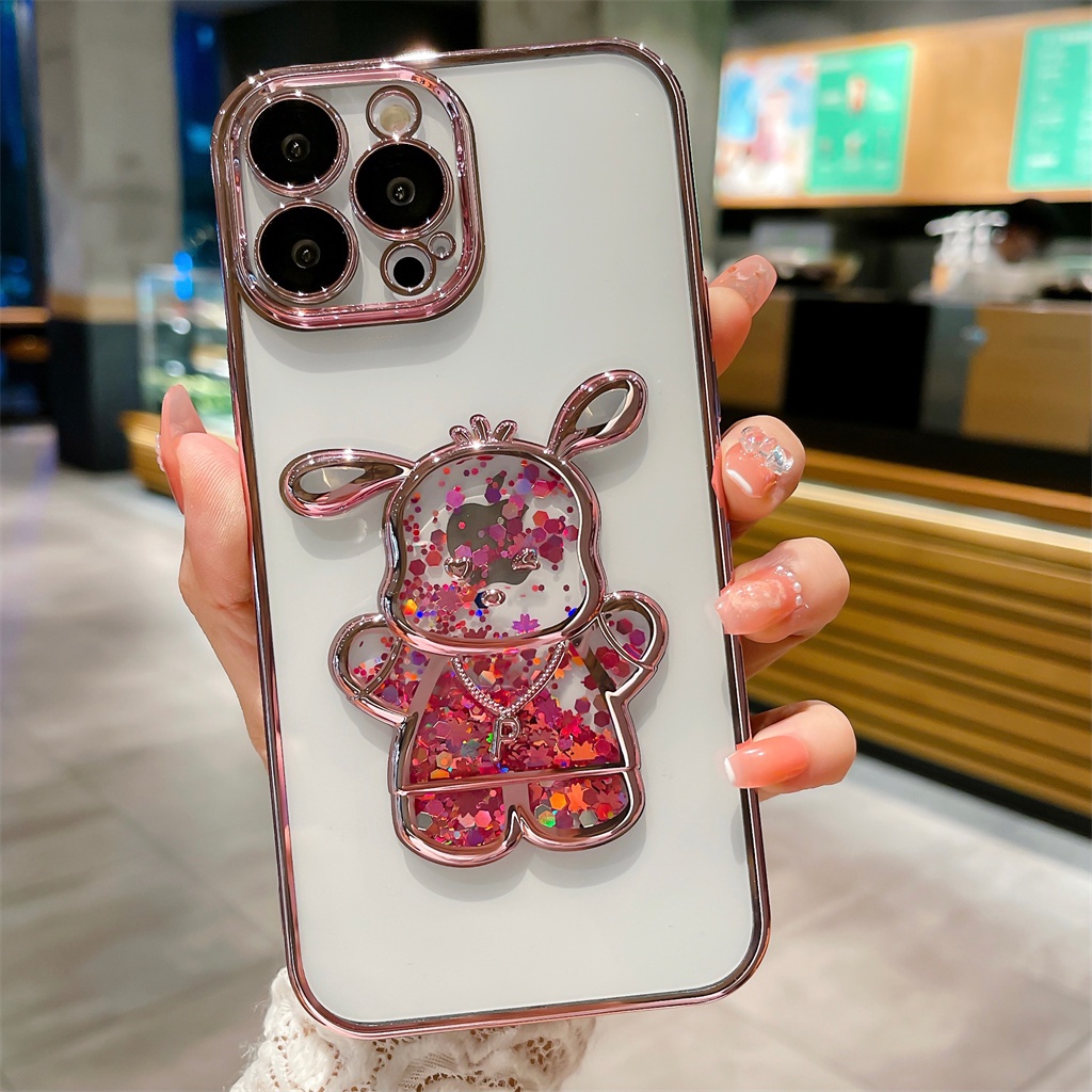 Kartun Mewah puppy Bening case iPhone 14 Pro Max case iPhone 13 12 Pro Max 11 case Kamera Perlindungan Lensa film Cakupan Penuh, Perlindungan Tahan Guncangan Lembut Penutup Belakang