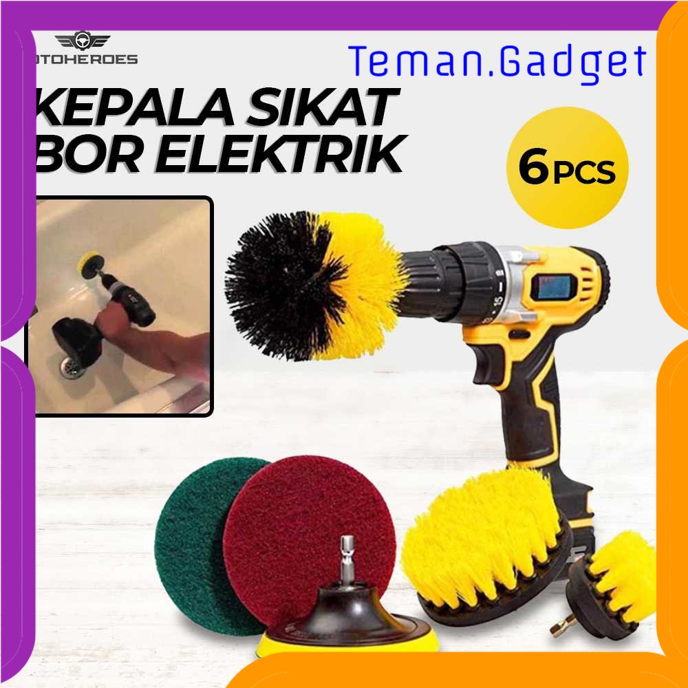 TG - ART OTOHEROES Kepala Sikat Bor Elektrik Cleaning Brush Head 6 PCS - DB005