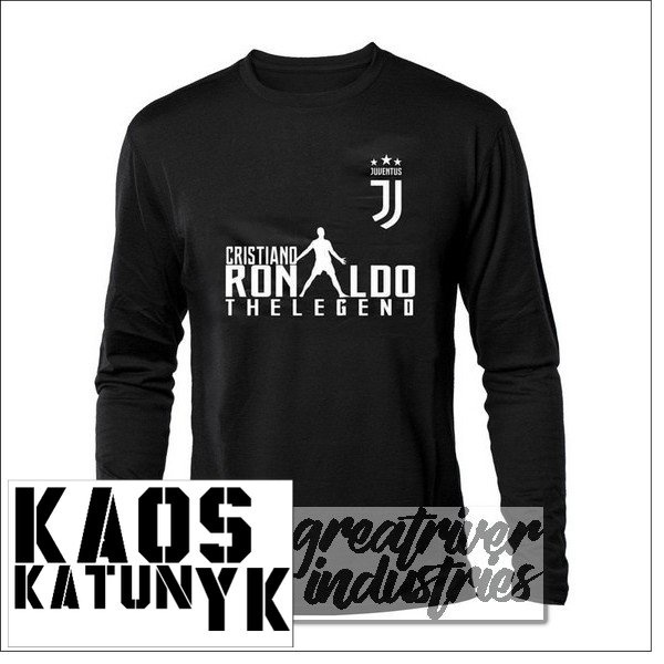 kaos ronaldo juventus ( lengan panjang ) cotton distro