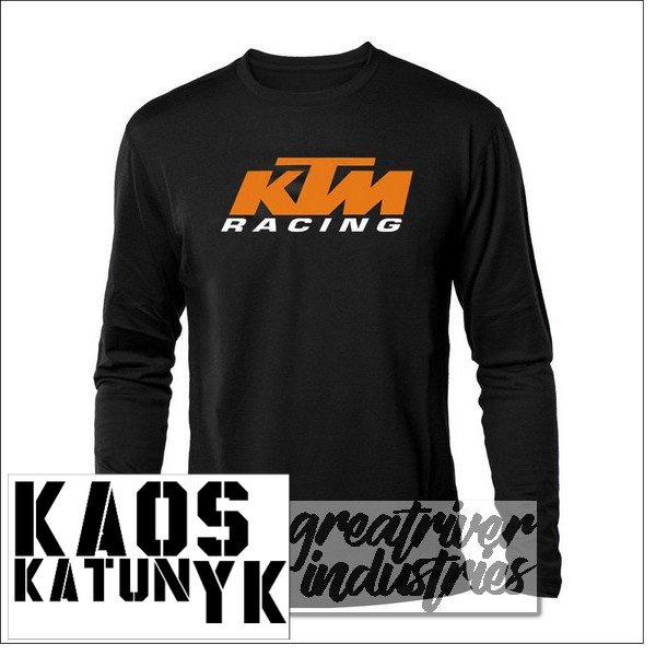 kaos distro ktm racing lengan panjang cotton distro