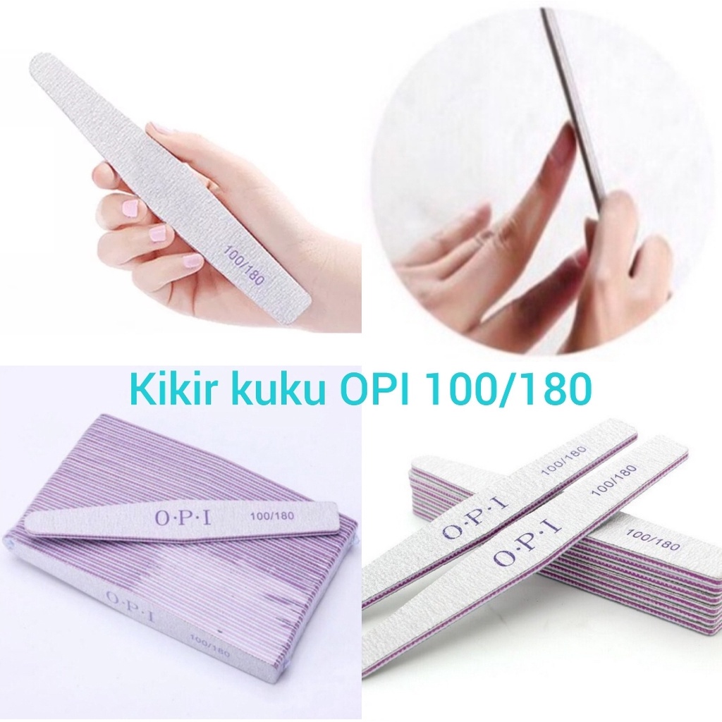 OPI diamond 100/180 kikir kuku kasar 2 sisi buffer kuku kikir kuku OPI 100/180 asah kuku nail file amplas kuku 2 sisi