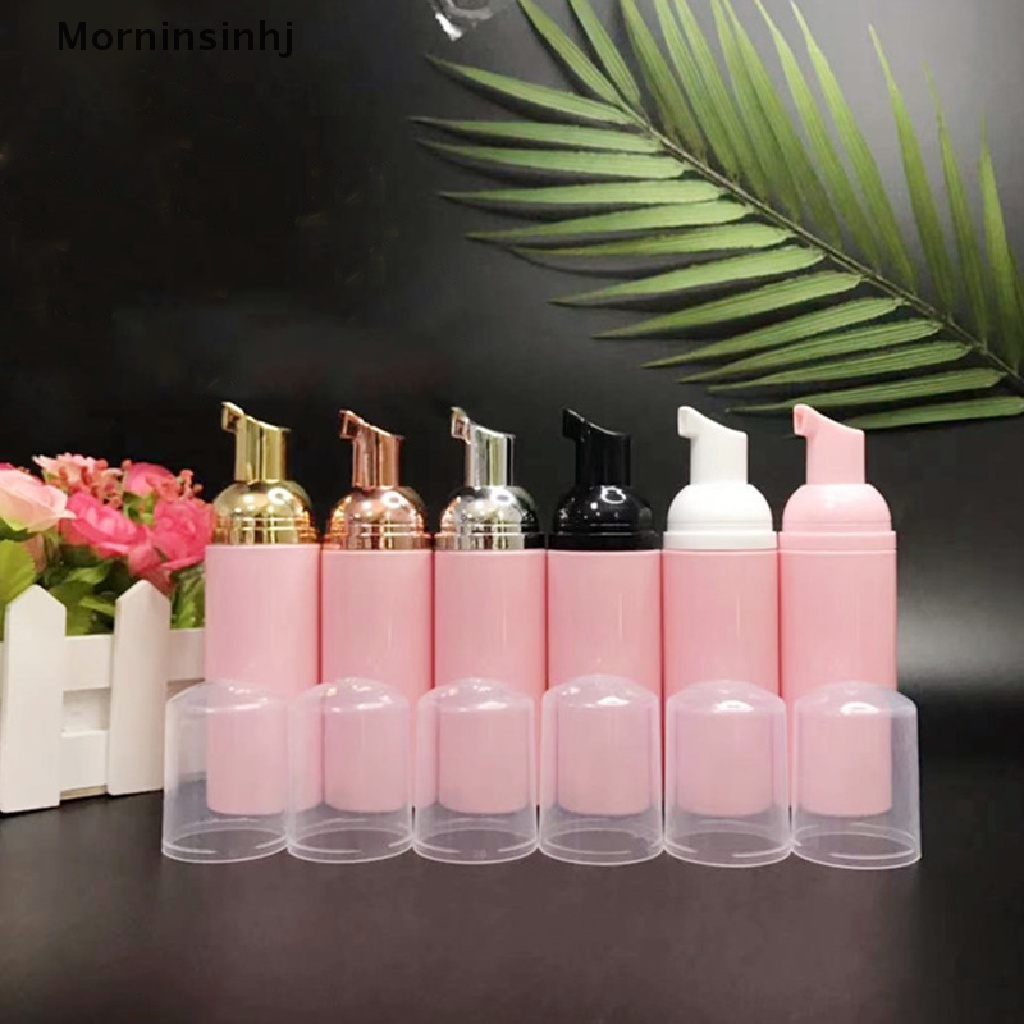 Mornin 50ml Pink Botol Pump Busa Plastik Kosong Pembersih Bulu Mata Wajah Botol Kosmetik id