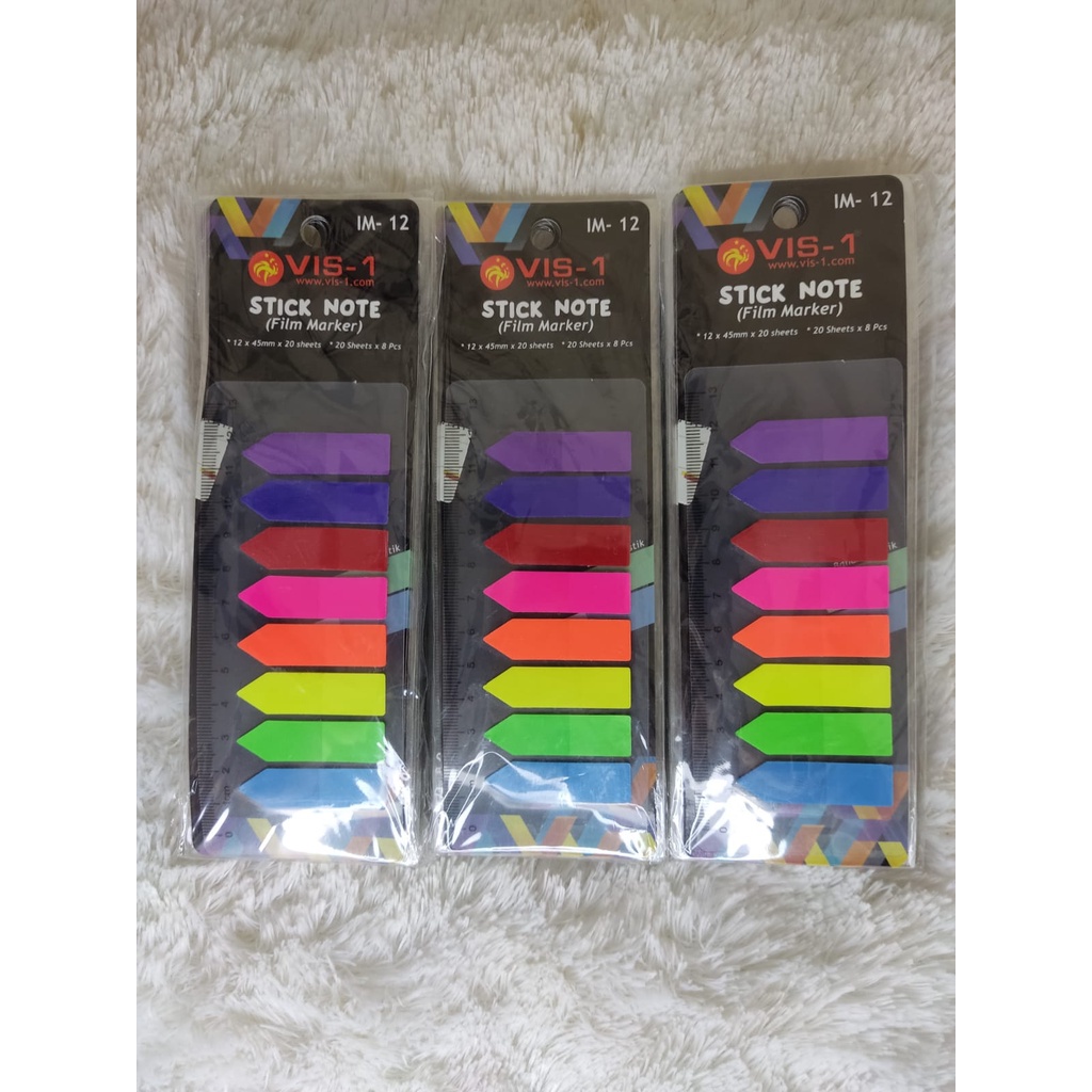 

Sticky Notes Panah VIS-1 Kecil ( 8 Warna ) 160 Sheets IM-12