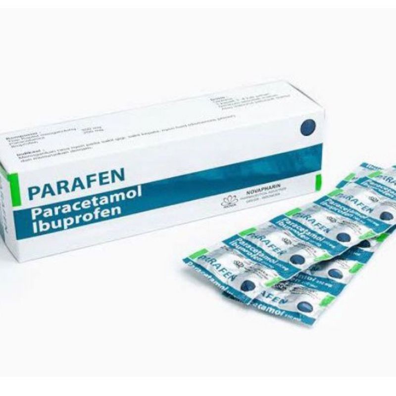 Parafen / 100 kaplet -- Kombinasi Paracetamol dan Ibuprofen
