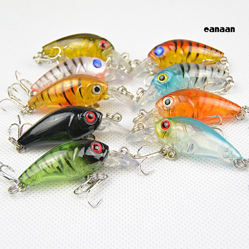 Cnn-4g/4.5cm Umpan Pancing Mini Warna Terang 3D Fisheyes Tajam Kait Simulasi Ikan Atraksi Universal Mengambang Engkol Buatan Air Tawar Bass Umpan Keras Alat Pancing