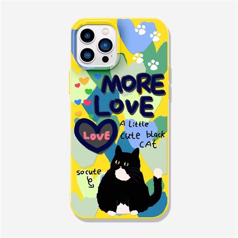 Iphone 14Plus iPhone 14seri TPU Soft Case Phone Case ins Kamera Perlindungan Iphone14 13 11 14Plus Pro Max7 8Plus X XR 12mini 13mini Empat Sudut Shockproof