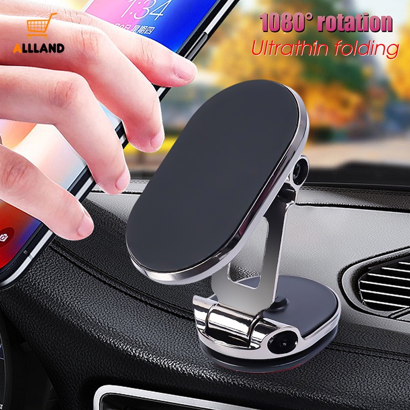 Kreatif Lipat Mini Paduan Mobil Dipasang Ponsel Stand/Adsorpsi Kuat Otomotif GPS Holder/Universal Kendaraan Anti-drop Phones Bracket