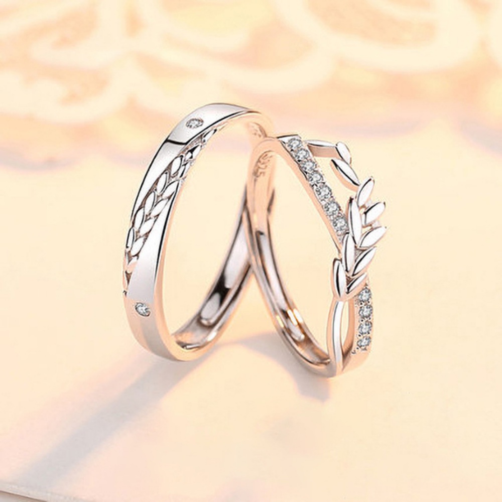 Deartiara Baru Mai Xiang Happy Couple Cincin Pembukaan Adjustable Cincin Fashion Kreativitas Mai Sui Couple Ring