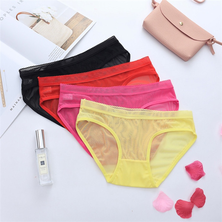 SS Celana Dalam Wanita 6744 Kolor Segitiga Transparant Anti Nyeplak Sexy Panty Push Up Sempak Underwear Seamless Thongs Lace Murah Import