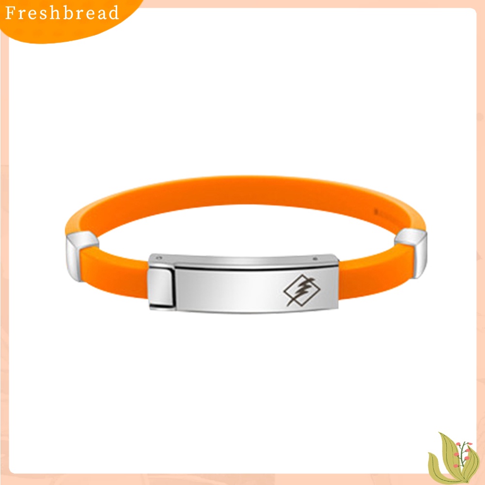 &lt; Freshbread &gt; Sport Silikon Energi Elektrostatik Keseimbangan Neg Ions Buckle Wristband Bracelet