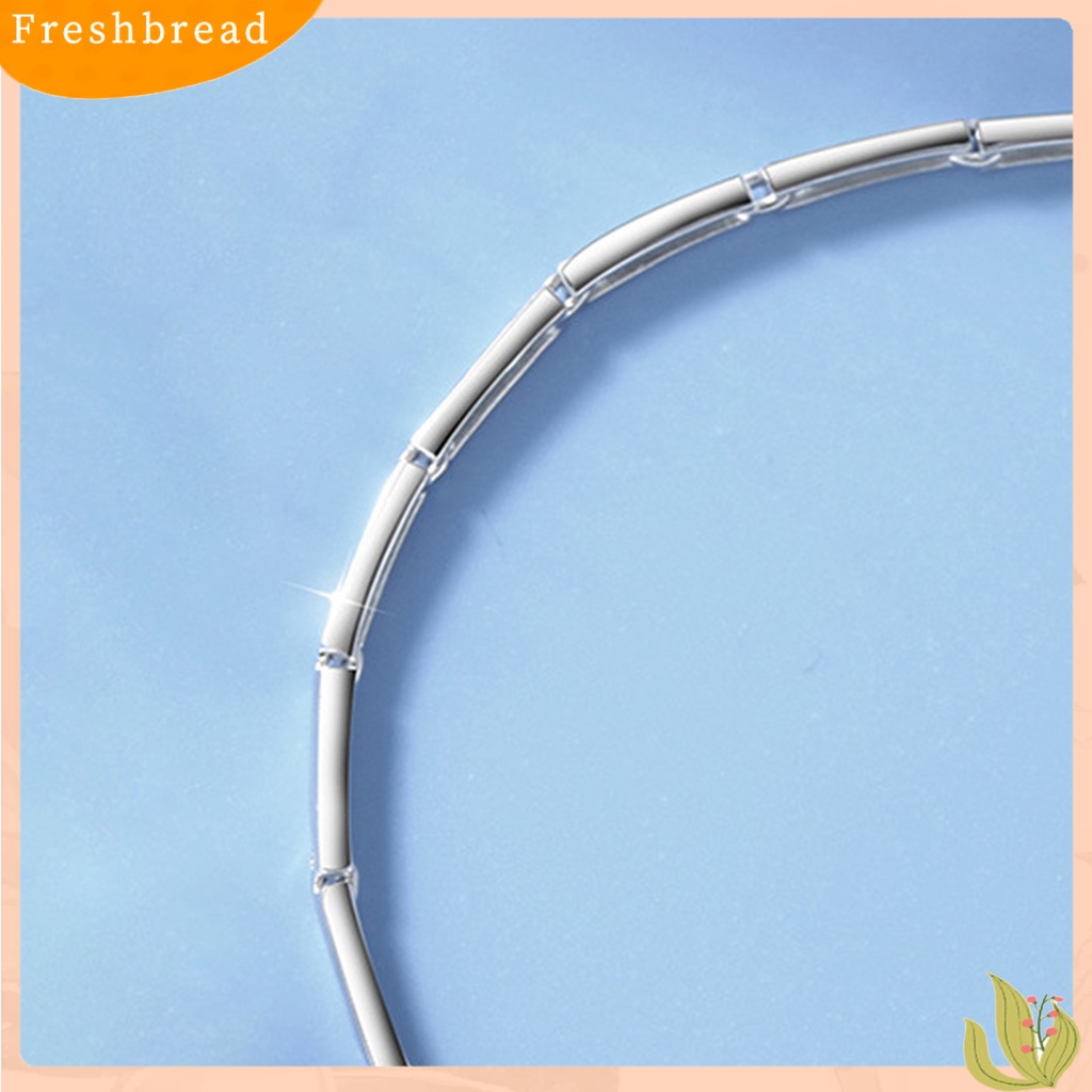 &lt; Freshbread &gt; Gelang Eye-catching Pengerjaan Halus Tembaga Menawan Wanita Rantai Tangan Hati Ganda Untuk Kekasih