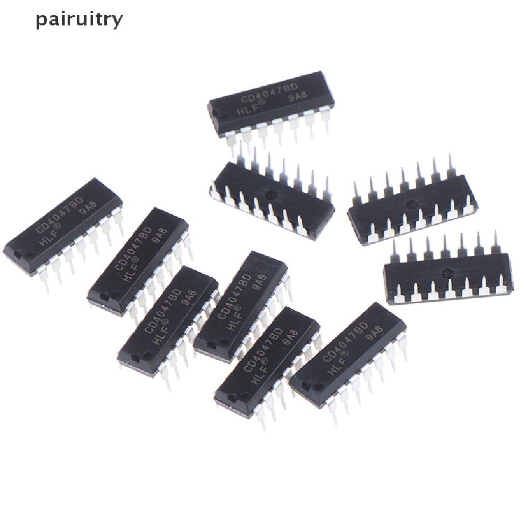 Prt 10PCS CD4047BE IC Baru Dan original in-line DIP-14 Osilator multi Frekuensi PRT